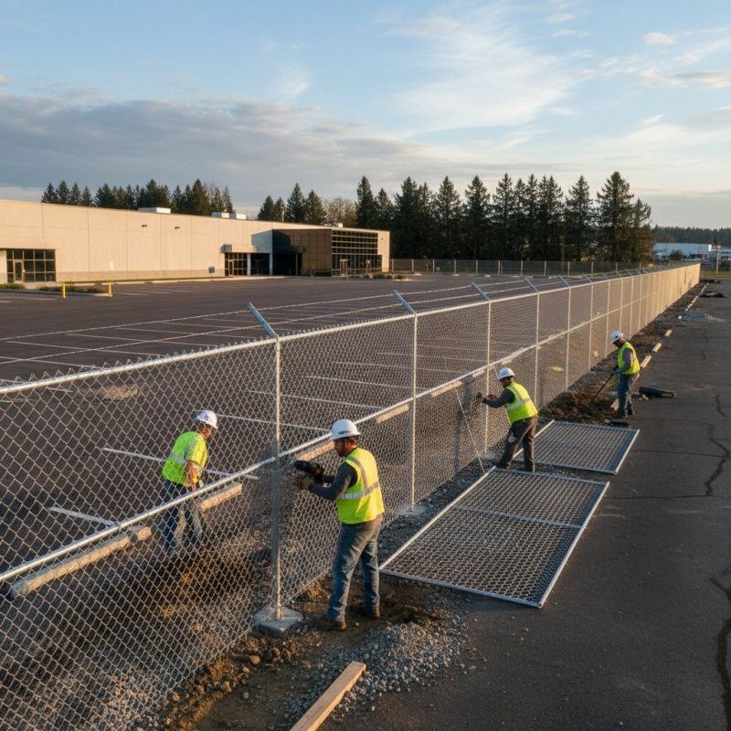 Wire Mesh Fencing Installation